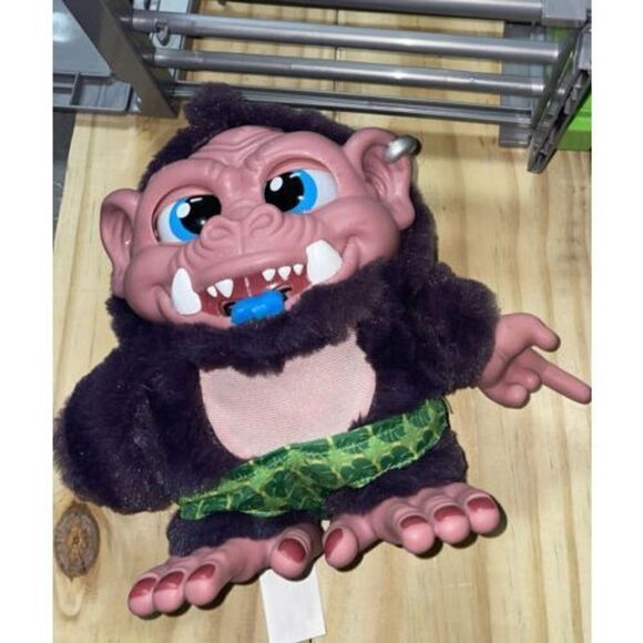 Crate Creatures Surprise Brown Monster Blue Tongue Lizard Nanners- WORKS - Picture 12 of 12